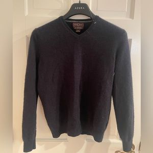 Black Brown 1826 100% 2 Ply Cashmere Men's Pullover Sweater Size M